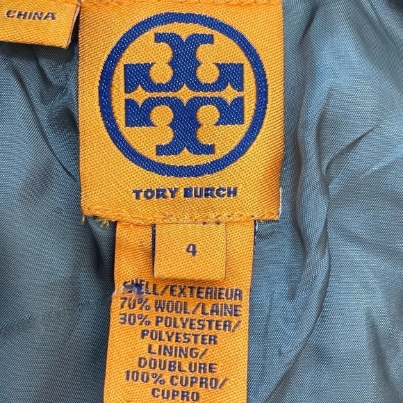 TORY BURCH Corinna Heather Gray Straight Leg Wool Blend Career Dress Pants - Picture 2 of 13